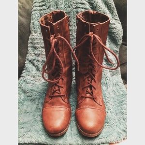 Lace-Up Combat Boots